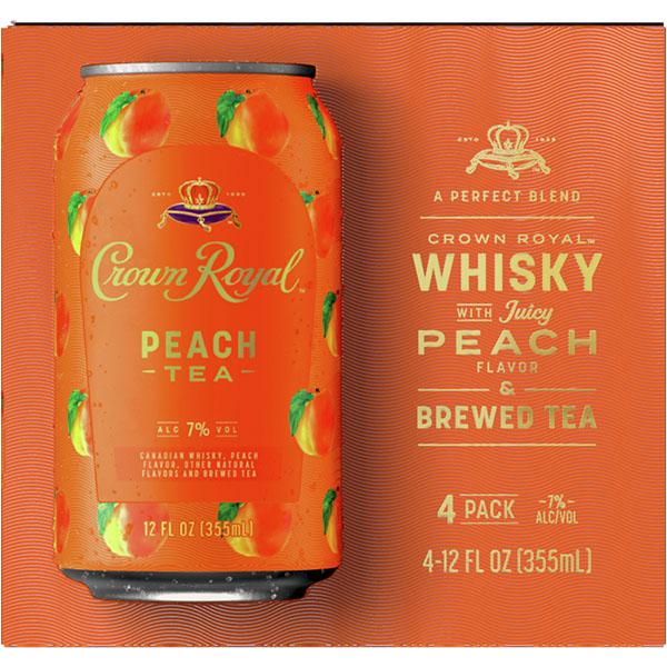 Crown Royal Peach Tea 4pk Cans
