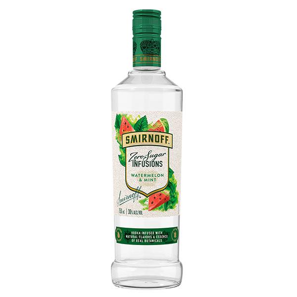 Smirnoff Zero Sugar Infusions Watermelon & Mint - 750ml