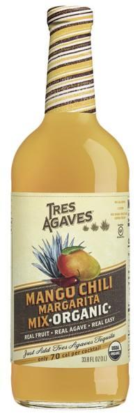 Tres Agaves Organic Mango Chili Margarita Mix 1L